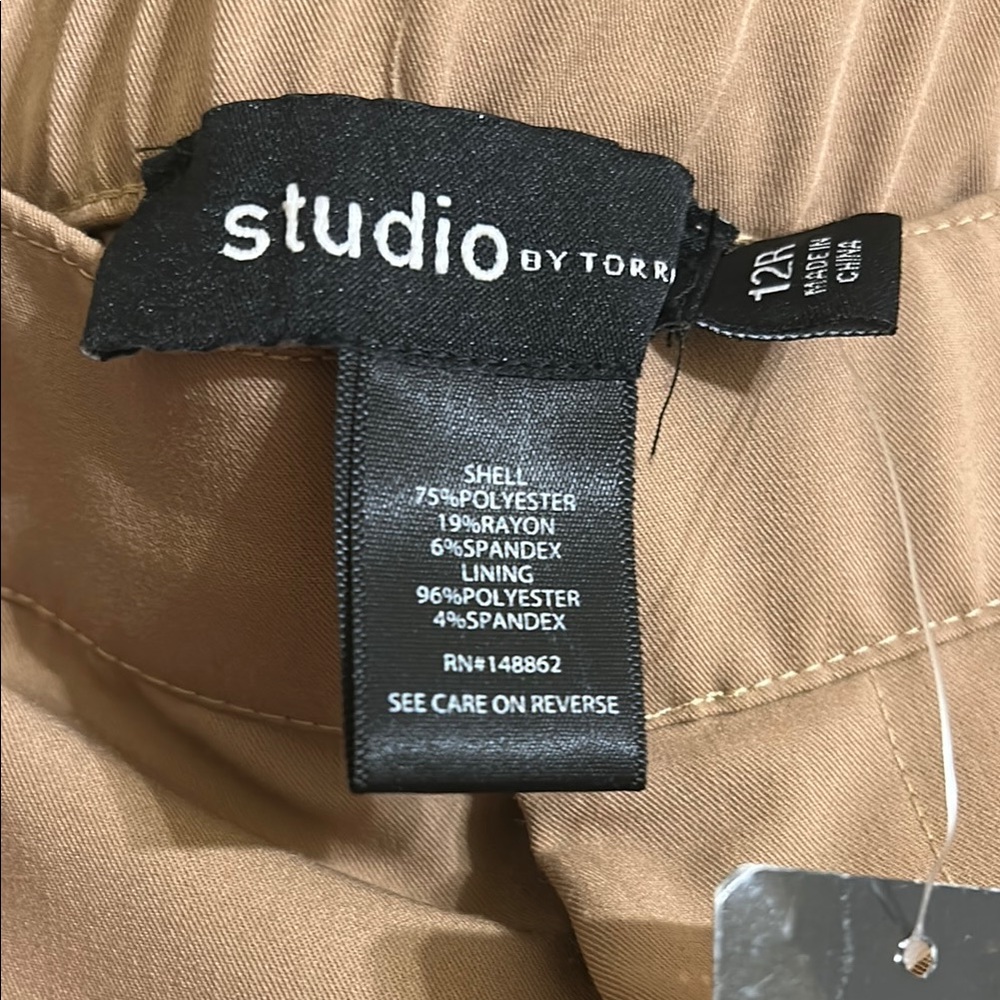 Studio by Torrid Tan Pants Size 12 but will fit 14 or 16 -New with Tags